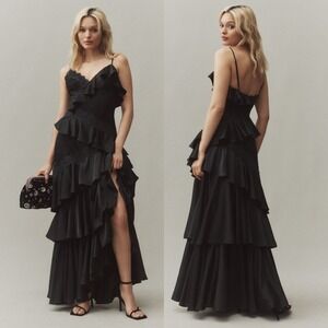 bhldn selma halter-neck high-shine satin maxi dress Selma Halter-Neck High-Shine Satin Maxi Dress by BHLDN in Pink, Women's Size: Medium